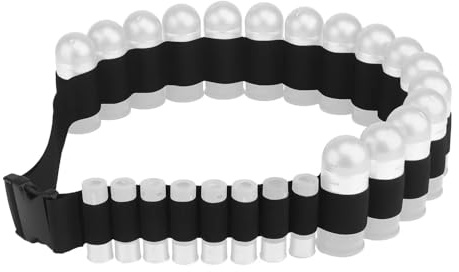 Peminkoo Borsa Tattica 16x 40mm Bandolier per Granate 8X 2ga Porta cartucce per Fucile Borsa per addestramento all'aperto Attrezzatura per Softair Wargame (Black)