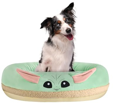 Disney Star Wars Grogu Haustierbett JPT1268-S – Haustierbett mit Charakter-Design und maschinenwaschbarem, herausnehmbarem Einsatz – (S)