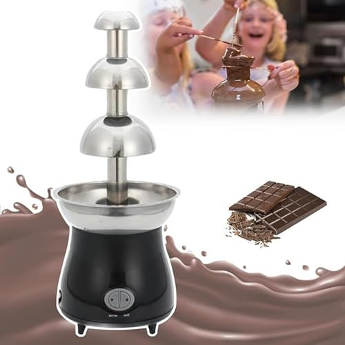 KHZKHC Chocolate Fountains Machine, Electric Chocolate Fondue Fountain Machine, Chocolate Waterfall Machine, For Cheese, Bbq Sauce, Candy Or Party Wedding
