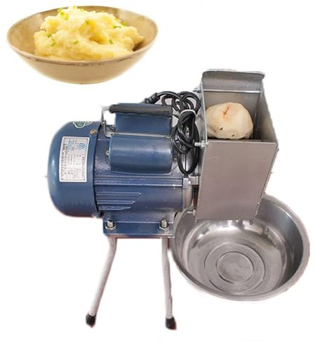 Commercial Potato Masher, 650W&750W Stainless Steel Potato Ricer Grinding, Smooth Delicate& Good Tasting& Time-Saving, Electric Garlic Machine, Dual Capacitor Copper Coil Motor, for Garlic, Tomatoes