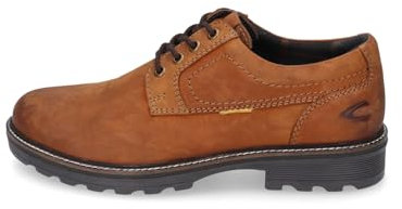 camel active Herren Flow Oxford Schnürschuhe aus echtem Leder Cognac menswear-41