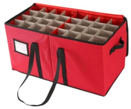 FytStycale Aufbewahrungsbox für Weihnachtsschmuck. Aufbewahrungsbox für bis zu 128 Weihnachtskugeln.