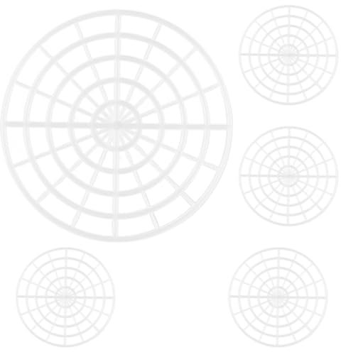 DECHOUS 5Pcs Pickle Jar Press Plate Round Grate Fermenting Jar Pickle Jar Press Plates Fermenting Jar Pickle Jar Press Plates Fermenting Weights Kimchi Jar Pressure Pickle White