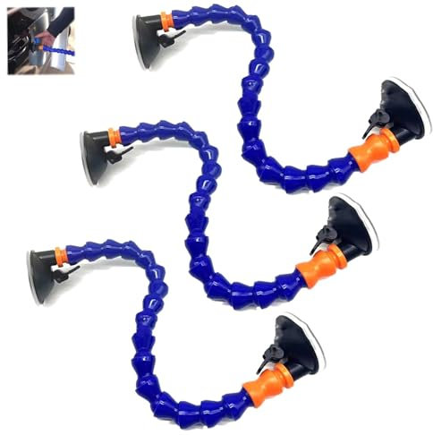Kit de reparación de carrocería con soporte de ventosa Herramienta de reparación de abolladuras de coche, kit de cuerpo de montaje de ventosa de reparación, elevador de mango de ventosa, juego de herr