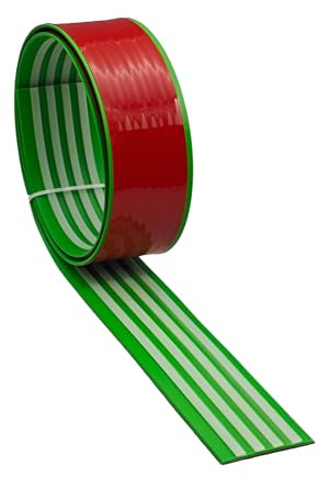 Profilo per gradini in PVC con strisce luminose, strisce in gomma antiscivolo per bordi scale interne ed esterne, lunghezza 100 cm(5x100cm)