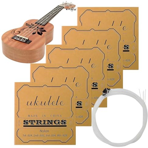 Ukulele Replace Strings Kit | 5 Set Repair Accessory - Ukulele Playing Strings Set | for Concert Music Festival Beginners Professionals Music Lovers Amateurs
