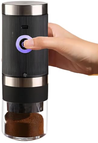Macinino per fagioli espresso – compatto USB macinino da caffè ricaricabile, wireless portatile elettrico | per la preparazione giornaliera del caffè, viaggi, campeggio, casa, cucina, all'aperto