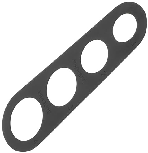 Tofficu Misuratore per Spaghetti in Acciaio Inox a 4 Fori Design Elegante, Utensile per Porzioni Precise, per Cucina e Controllo Rapido delle Porzioni di Pasta Secca