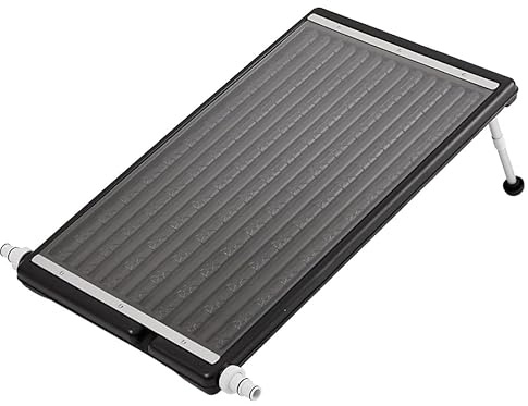 Poolpanda® Pool Solarheizung 110 x 65 cm | Solarkollektor Poolheizung Poolheizer Solarkollektor für Pool | 32 mm + 38 mm | auch für Salzwasser