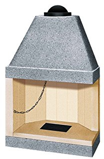 Chimenea Chimenea refractarios Cocina Comida Leña ángulo y pared MC 40 vz65 MD-MS