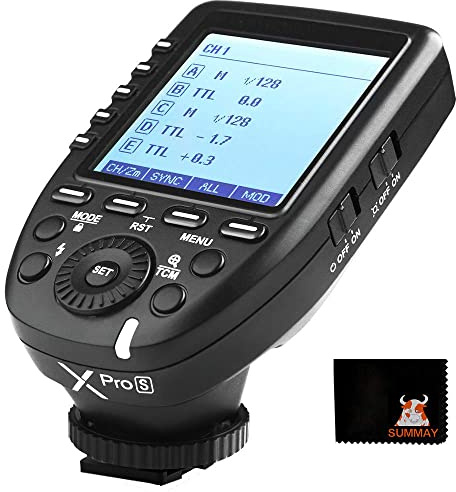 Godox XPro-S TTL-Blitzauslöser 1/8000s Hochgeschwindigkeits-Sync für Sony-Kameras a77II a7RII a7R a58 a99 ILCE6000L a9 A7R (XPro-S)
