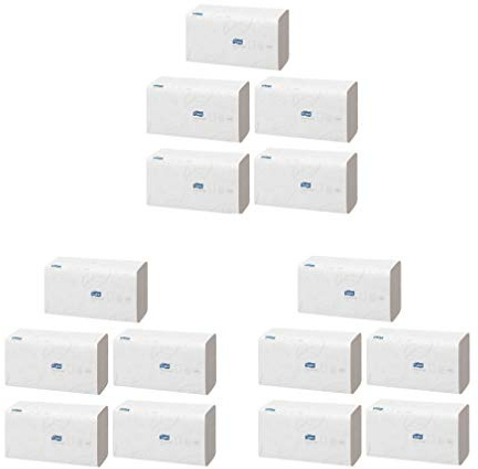 Tork Xpress Multifold Papierhandtücher H2 Advanced weiß - Falthandtücher 2-lagig & saugstark - Handtuchpapier extra weich, reiß- & nassfest (15 Päckchen á 136 Blatt)