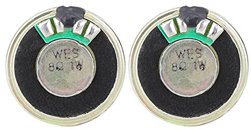 Fafeicy Altoparlante Stereo 8ohm 1W, Magnete Metallo, 28mm Diametro, Amplificatore Audio, Confezione da 2