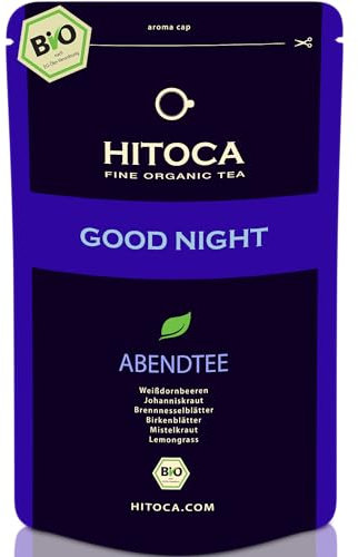 HITOCA® BIO Johanniskraut Tee - Gute Nacht Tee für Erwachsene vor dem Schlafen