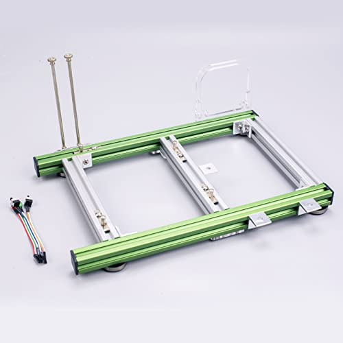 DIY Computer Motherboard Case Rack, ITX PC Frame Test Bench Computergehäuse ITX Computer Open Air Case Bracket Aluminium DIY Bare Frame, Open Aluminium Frame Chassis Rack, Gute(Grünes Silber)