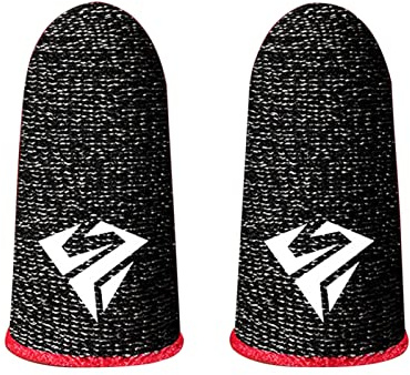 ulafbwur Gaming-Fingerhandschuhe, Gaming-Fingerhülsen, rutschfest, schweißfest, ultradünn, Touchscreen-Handschuhe, Fingerspitzenabdeckung für mobiles Spiel, Gaming, Daumen-Handschuhe