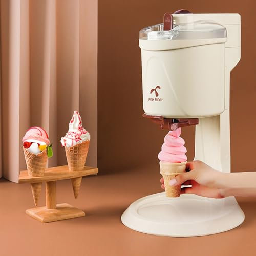 Machine à Crème Glacée Molle, Yaourtière, Machine à Crème Glacée Pour Femme Au Foyer, Machine à Glace Douce Automatique, 1000 Ml,Machine De Fabrication De Crème Glacée Domestique Pour Cuisine Rapide