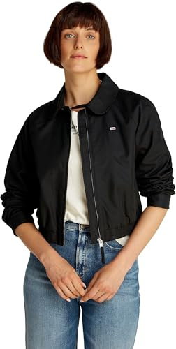 Tommy Jeans Tjw Cotton Jacket Ext Dw0Dw20403, Giacca, Donna, Nero (Black), S