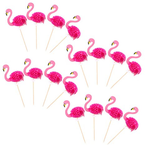 CAXUSD 30stücke Hawaii Style Cake Picks Kreative Tortendekoration Mit Flamingo-design Für Geburtstagsfeiern Hochzeiten Und Dessert-events Für Und Kuchen