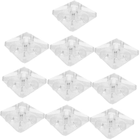 GLEAVI 10stücke Acryl-eckverbinder Transparent Für Schmuckkästchen Boxenmöbel Halterungen Kleine Eckverbinder Regalwinkel Eckverbinder Für Gehäuse