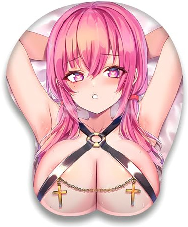 ELLENNE - 3D-Mauspad aus Gel mit Handgelenkstütze - Gaming, Manga, Anime, Japan, Japan (Design 10)