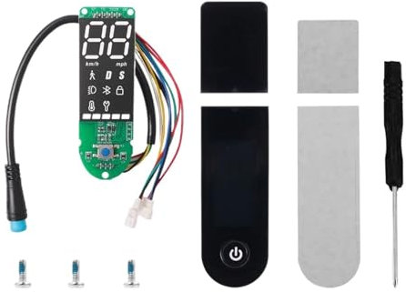 HUVNEXA Electric Scooter, for M365 Pro/Pro 2 Dashboard Display+ Cover Replacement Circuit Board, for Xiaomi, for Germany Pro 2 E-Scooter Parts Electric Scooter Display Panel(Pro 2)