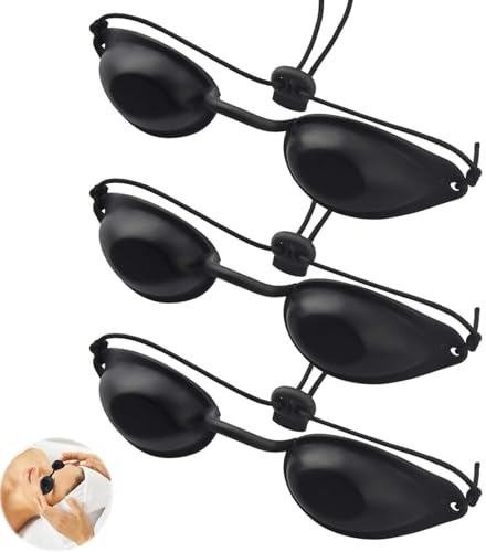 Heanvmyss 3 pezzi Safety Tanning Goggles, 600 fogli a 6 stili, fogli di cancellazione dell'olio per viso, carta antincendio per pelle grassa, carta di controllo dell'olio per uomini e donne