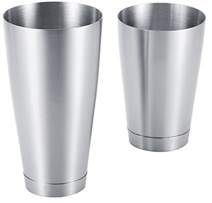 Nikou Coctelera de acero inoxidable, herramienta de bar resistente para cocina doméstica, capacidad de 25 onzas, acabado plateado, ideal para mezclar bebidas y cócteles