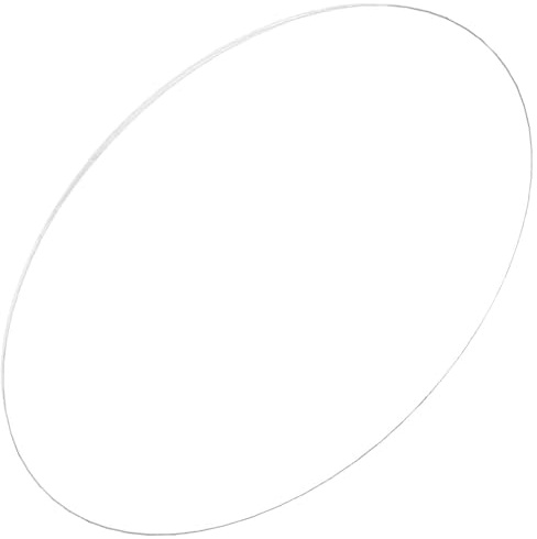 Disque Vierge Rond en Acrylique pour Loisirs Créatifs et Modèles | Panneau Transparent, Bords Lisses, Format Léger à Emporter, pour Projets Artistiques