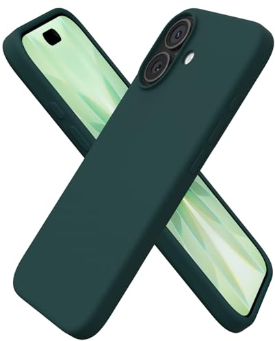 ORNARTO für iPhone 17 Hülle aus Silikon 6,3 Zoll - Olivgrün | Premium Flüssigsilikon, dünne Handyhülle, weich und griffig, tolle Haptik, stoß- und kratzfest, große Farbauswahl