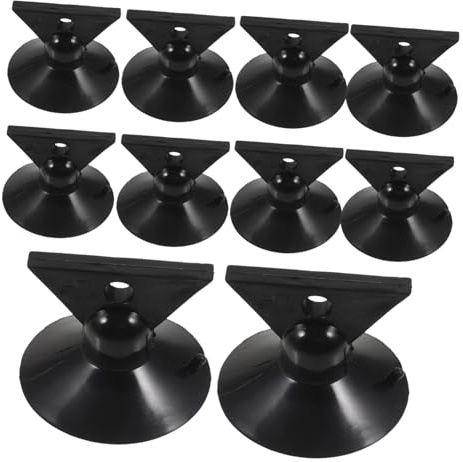 KOCKSHION 10pcs Lightbulb Replacing Tool Suction Cup Lamp Bulb Changer for High Ceilings and Recessed Lights, Black 30mm Bulb Removal Accessory Set for Mini and Exhaust Fan Lights