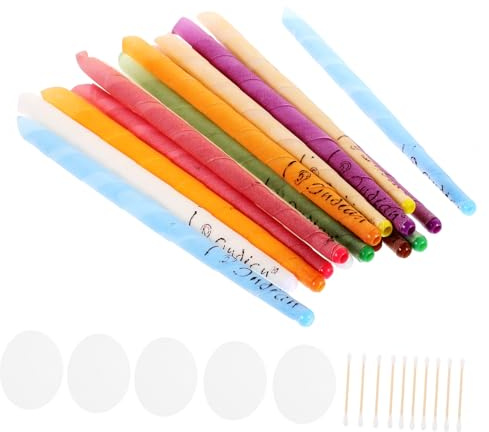 ARTSEWPLY 8 Sätze Bienenwachs Earwax Removal Kerzen für Ohrenschmalz und Ohrpflege Entspannende Anwendung Sicher und Einfach zu für Zuhause und Professionelle Nutzung