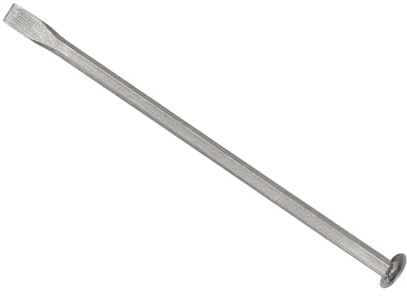 Stone Rock - Cinceles para tallar piedras con punta de 6 mm y punta plana de 12 mm, adecuada para trabajos de escultura de mampostería detallados