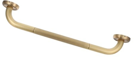 ROMISBABA Elderly Shower Grab Bar Non-Skid Safety Handrail Brass Bathroom Wall Mounted Bathtub Handle for Seniors Accessibility Support