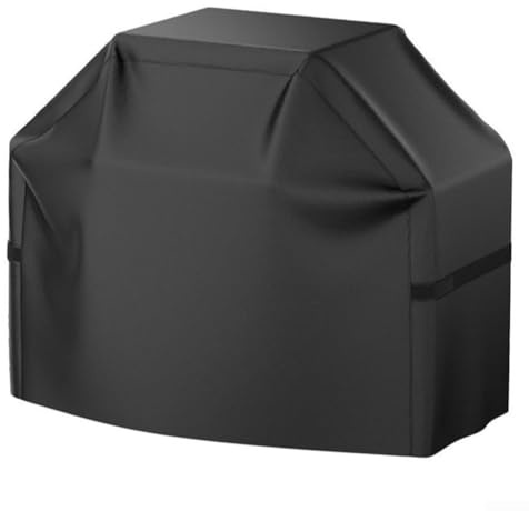 FACAIIO Cubierta de parrilla de gas de poliéster impermeable de 56 pulgadas con malla de ventilación para parrillas de 3 a 4 quemadores, color negro