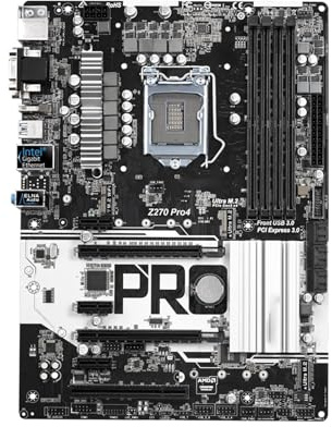 Processore Scheda madre Fit For ASRock Z270 PRO4 supporta CPU i7-7700K 6700 i5-7600 6500 i3-7300 LGA 1151 DDR4 3733+(OC) M.2 PCIe 3.0 ATX