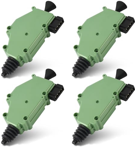 4 Stück Stellmotor mit Zentralverriegelung ZV 4-Polig Stellelement Zentralverriegelung passend für 1990-2003 Transporter T4 Transporter MK IV Autozubehör Teil# 701959781 701959783A 7D0959781A