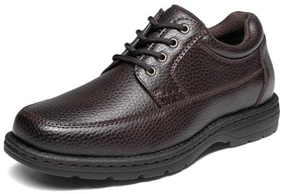 Bruno Marc Zapatos de vestir con puntera cuadrada para hombre, zapatos formales de negocios Oxfords