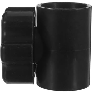 EXAOMBLE Schwarzes Sonnenschirm Ersatzteil Verbindung mit 32mm Unterem und 28mm Oberem Rohrdurchmesser aus Kunststoff für Außenbereich und Garten