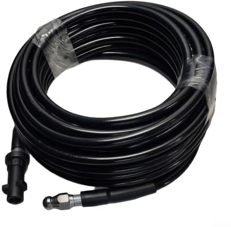 Sumsoctober Tuyau de nettoyage de vidange pour nettoyeur haute pression Karcher pour K2 pour K7, 5800 PSI avec jets en acier pour kit de tuyaux d'égout (25 mètres)