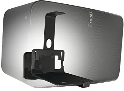 Vogel's Sound 3205 Universelle Lautsprecher Wandhalterung, Max. 6,5kg, Bis zu 10° neigbar, Schwenkbar bis zu 70° (Links/rechts), Auch geeignet für Sonos Five & Play:5, Schwarz, 1 Halterung