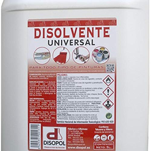 Solvent Cleaning disopol Universal Packaging Plastico Nitro dduni4 * 5P 5 Lt