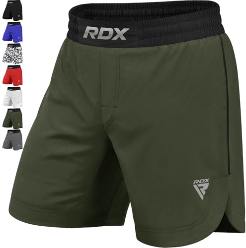 RDX MMA Shorts Sporthose Herren Kurz, Kampfsport Boxen Trainingshose Männer, Kickboxen Muay Thai Boxing Grappling Boxhose Sparring, Freefight Martial Arts Kampfshorts Fitness Laufhose Jogginghose
