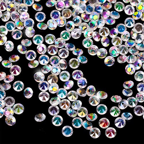 Prasacco 2000 pezzi di cristalli da spargere per tavoli nuziali, 4,5 mm, perline di cristallo acriliche, perline di vetro per vasi, centrotavola, decorazioni per matrimoni
