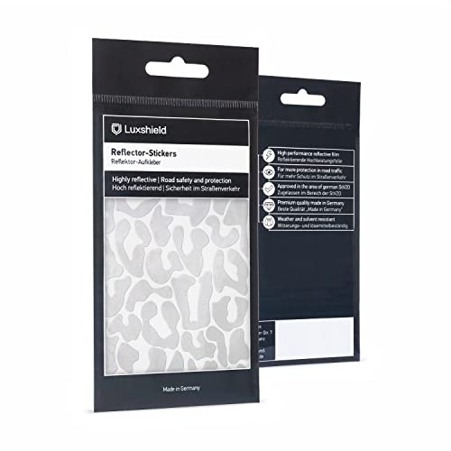Luxshield Set d'autocollants réfléchissants - Léopard pour vélo Scooter Poussette - Stickers Rétro Réfléchissants pour Autocollants Haute Visibilité