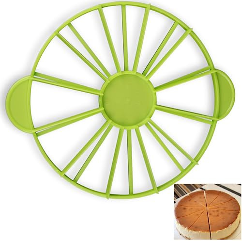 Round Cake Slice & Pie Slicer Marker, Cake Divider, Cheesecake Cutter, Double Sided Cake Portion Marker 10/12 Slices, Works Up To 10 Diameter Desserts