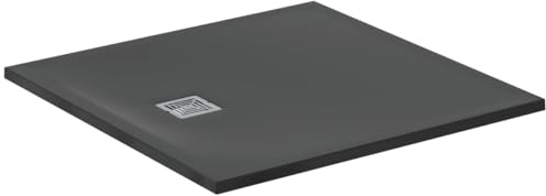 Ideal Standard - Ultra Flat S+, quadratische Duschwanne, ultradünn, aus Kunstharz in Steinoptik, 100 x 100 cm, Ideal Solid, schwarz