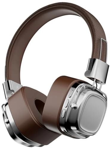 Pluuttiem Auriculares retro para estudio DJ estéreo Bluetooth 5.3, control táctil inalámbrico, tipo C