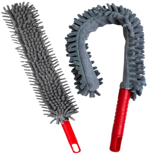 Flexible Noodle Microfibre Duster Bendable Hand Duster | For Cleaning Dust On Blinds, Lights, Cobweb, Cars & Furniture
