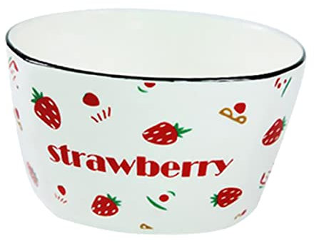 COLLBATH 1pezzi Ciotola in per Insalata Ciotola per Alimenti Insalatiere Pratica per Uso Design Fragola Resistente Temperature Facile da e Sicura per e Forno